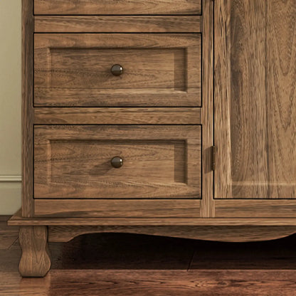 Rustic Wooden White Storage Cabinet for Bedroom or Office