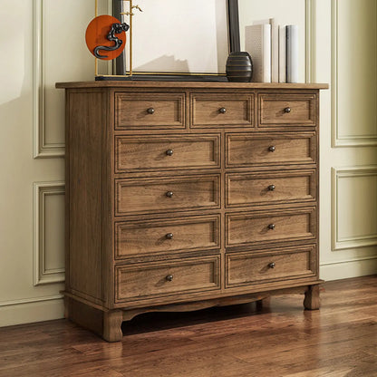 Rustic Wooden White Storage Cabinet for Bedroom or Office