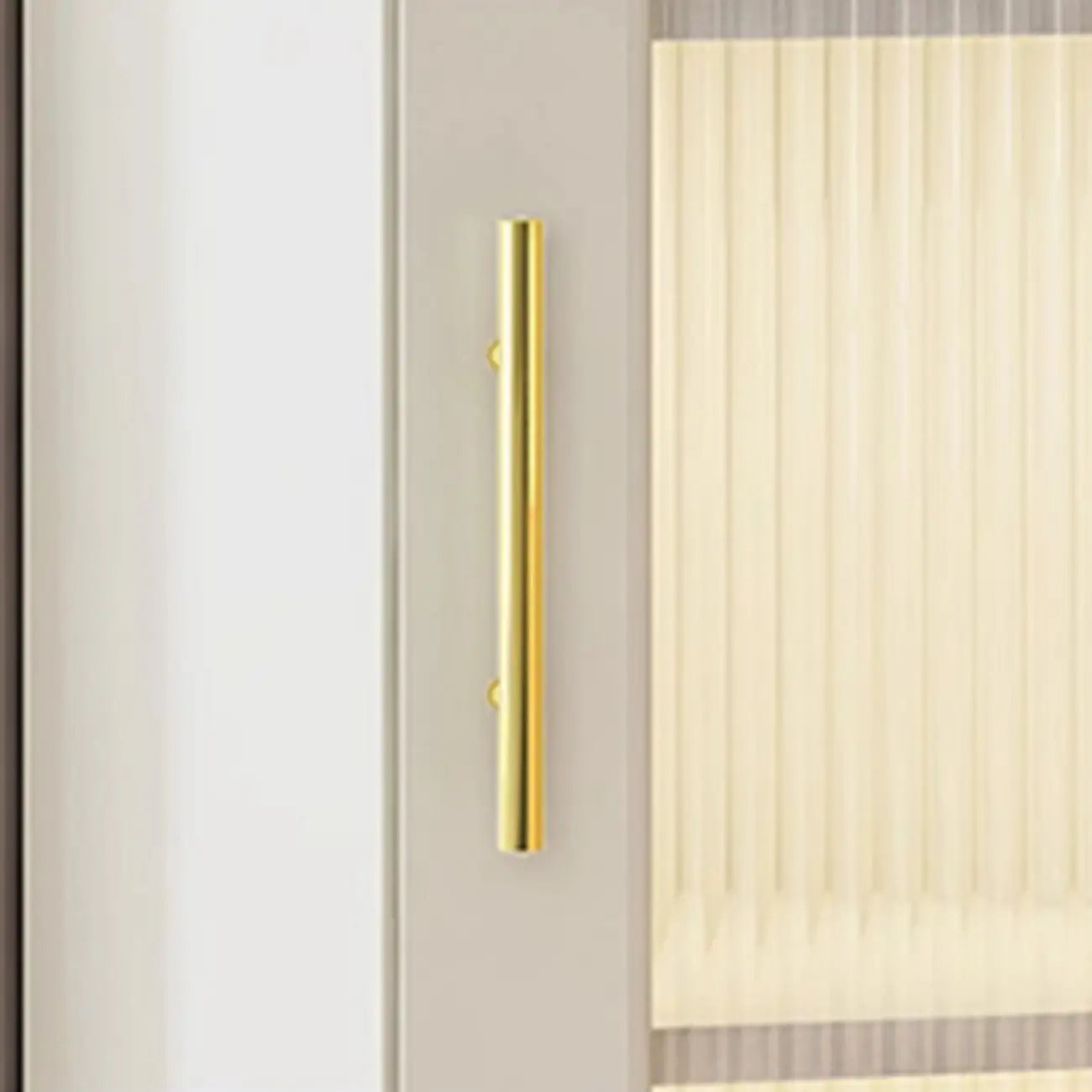 Freestanding Indoor Corner Cabinet with Glass Door and Light