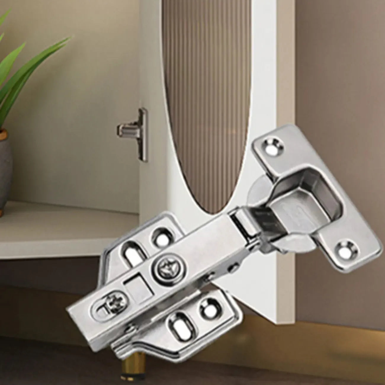 Freestanding Indoor Corner Cabinet with Glass Door and Light