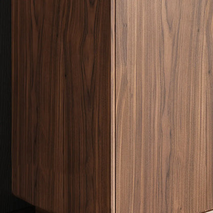 Large Cocoa Wooden Storage Cabinet with Drawers & Doors