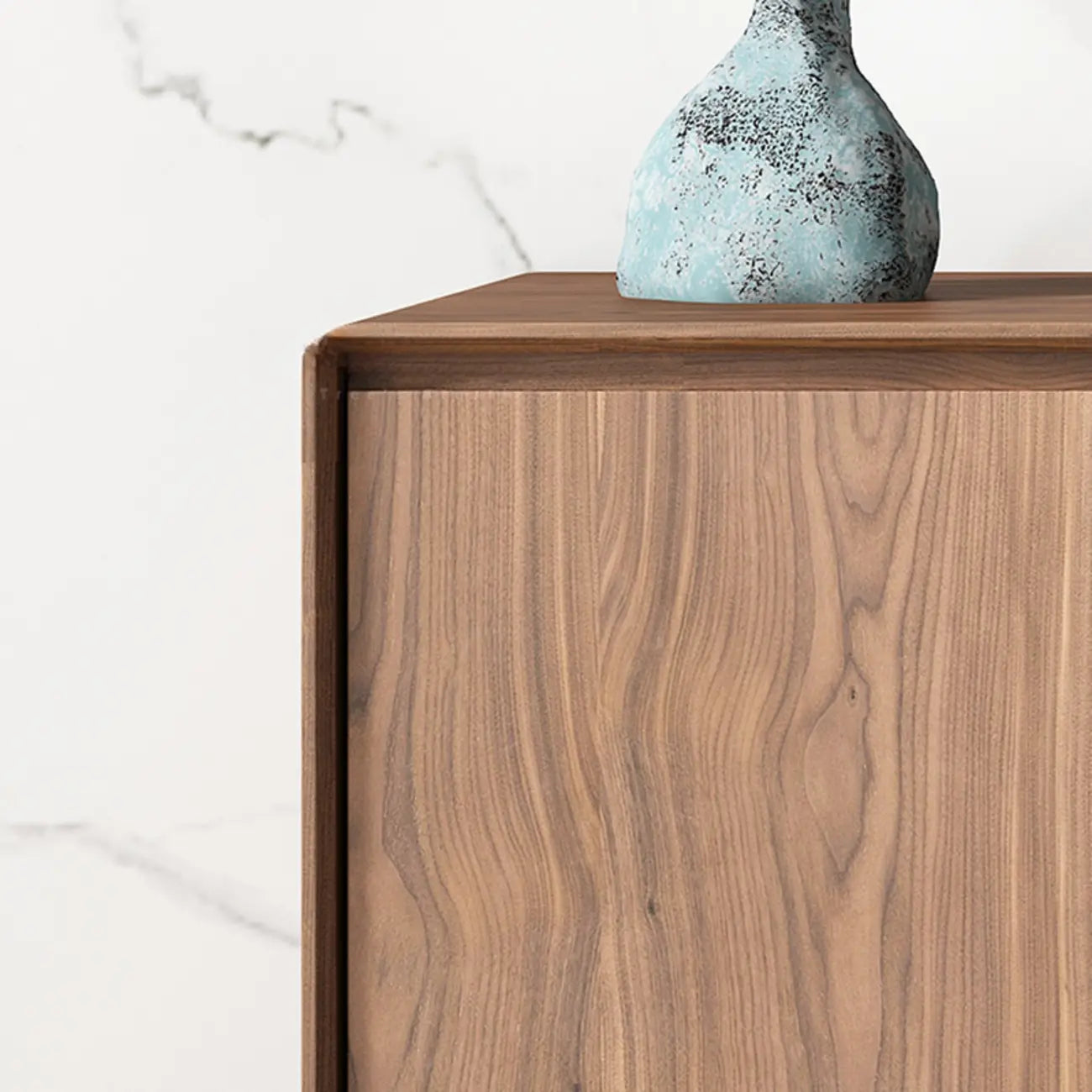 Large Cocoa Wooden Storage Cabinet with Drawers & Doors