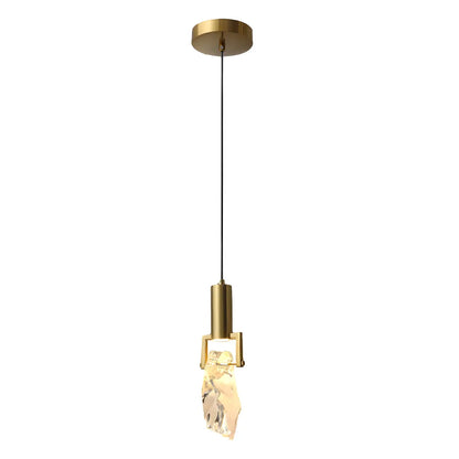 Modern Crystal Textured Pendant Light for Living Room