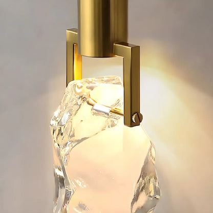 Modern Crystal Textured Pendant Light for Living Room