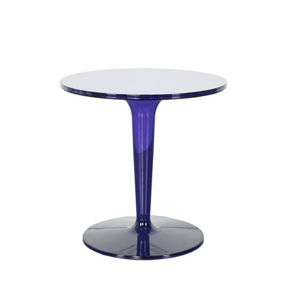 Minimalist Pedestal Round Acrylic End Table for Living Room