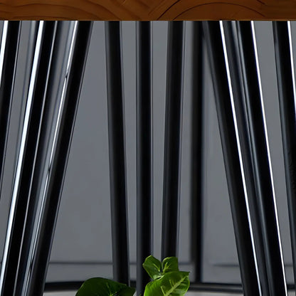 Elegant Solid Wood Bar Set with Stylish Stools for Home