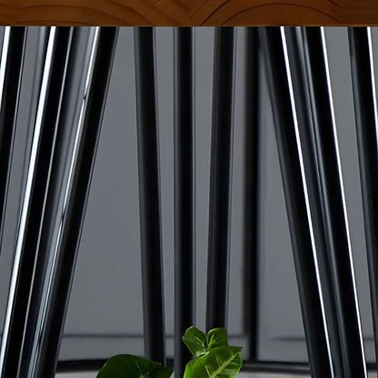 Elegant Solid Wood Bar Set with Stylish Stools for Home