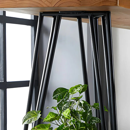 Elegant Solid Wood Bar Set with Stylish Stools for Home