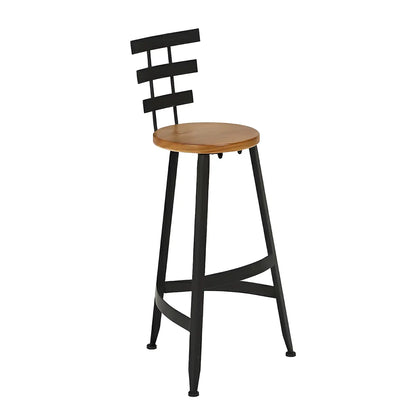 Elegant Solid Wood Bar Set with Stylish Stools for Home