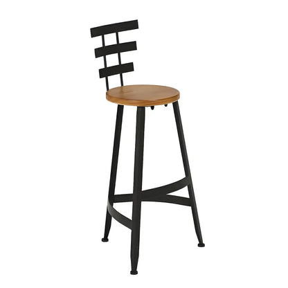 Elegant Solid Wood Bar Set with Stylish Stools for Home