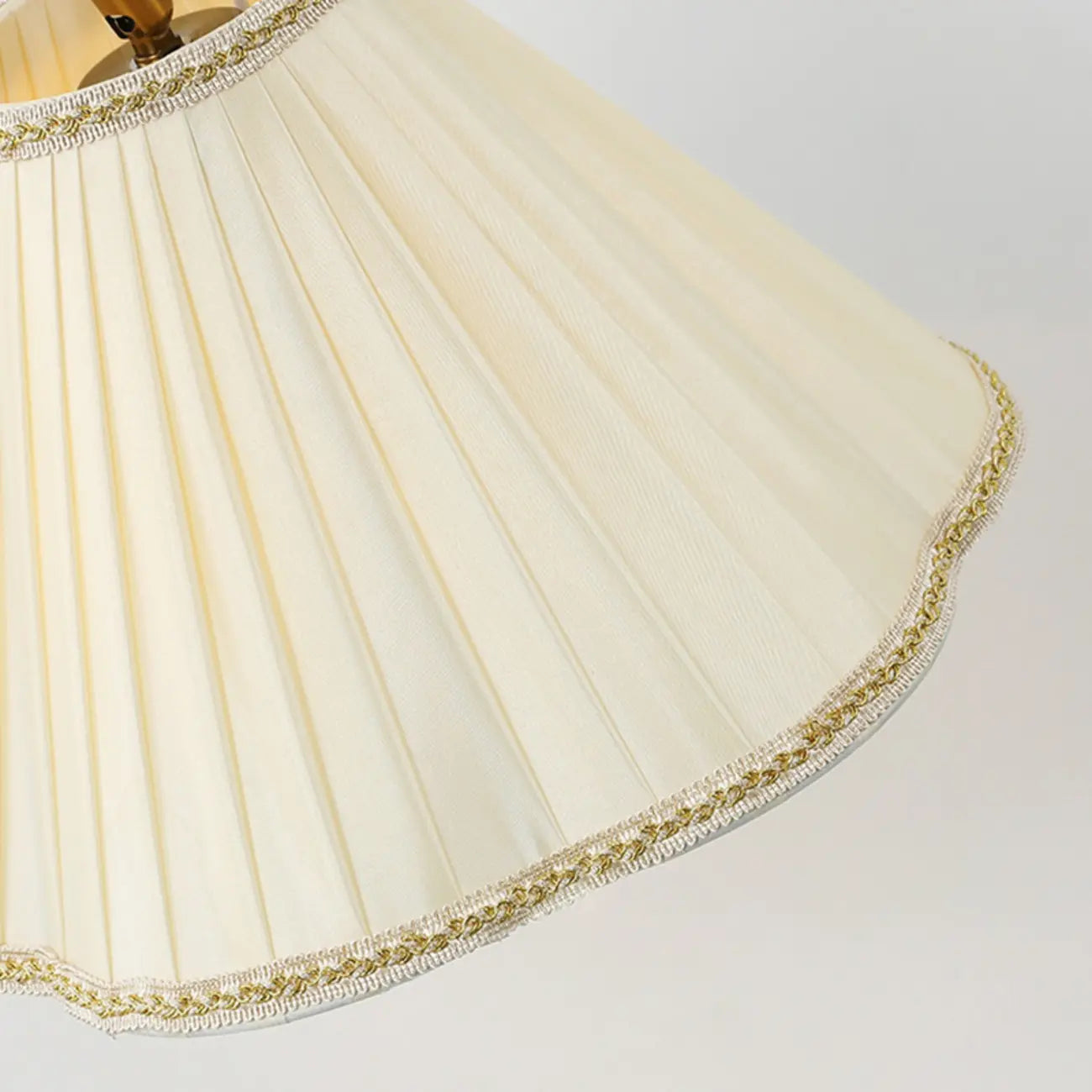 Natural Wooden Floor Lamps with Pleated Shade for Living Room