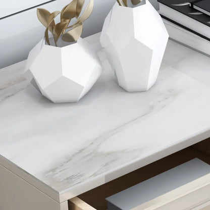 Glam Grey Wooden Combo Dresser with 7-Drawers