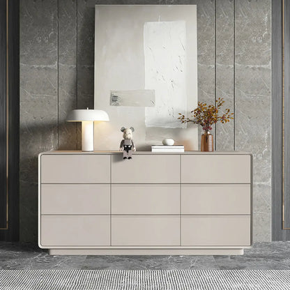 Simplistic Modern Solid Wood Double Dresser
