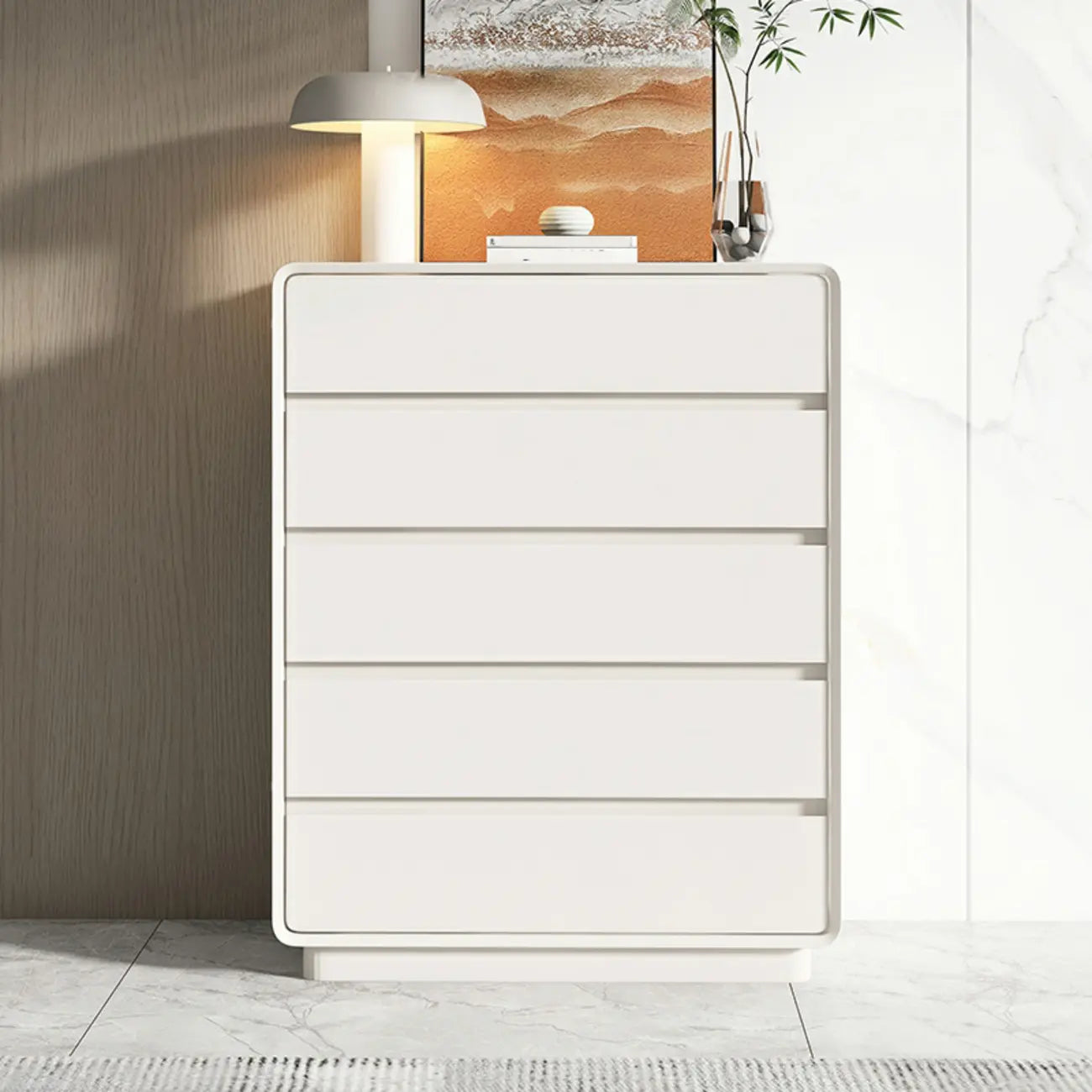 Simplistic Modern Solid Wood Double Dresser