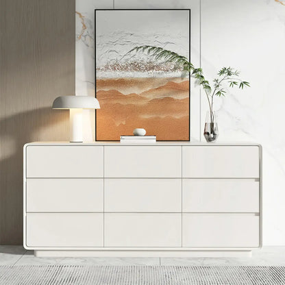 Simplistic Modern Solid Wood Double Dresser