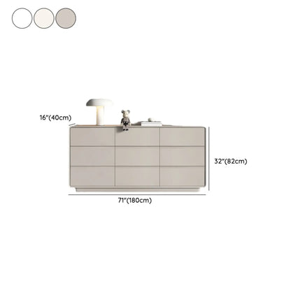 Simplistic Modern Solid Wood Double Dresser