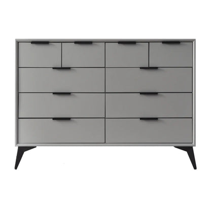 Industrial Grey Console Dresser with Double Storage