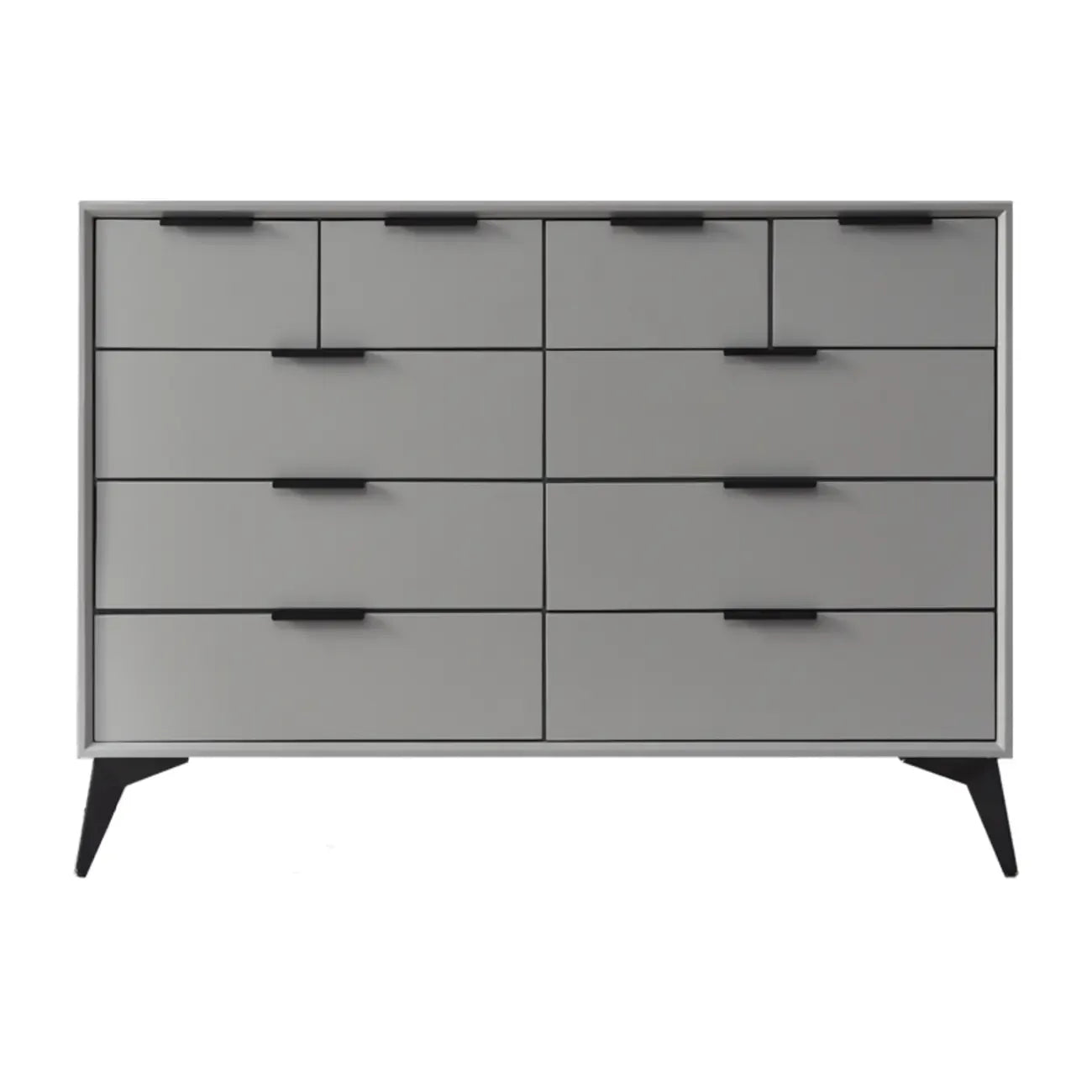 Industrial Grey Console Dresser with Double Storage