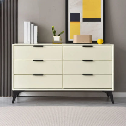 Industrial Grey Console Dresser with Double Storage