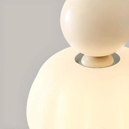 Pumpkin Acrylic Semi Flush Ceiling Light for Entryway