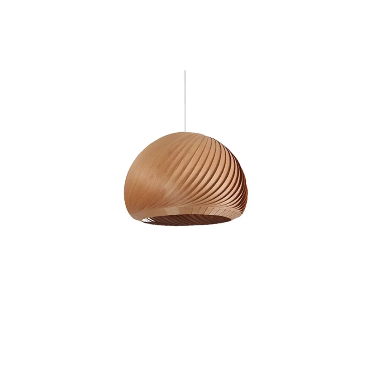 Minimalist Wooden Round Ball Pendant Lamp for Dining Room