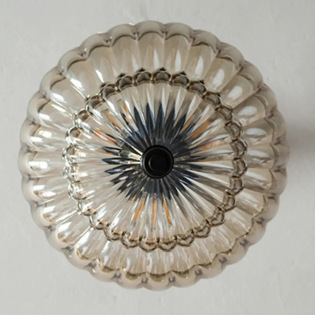 Mini Umbrella-shaped Glass Ceiling Light for Living Room