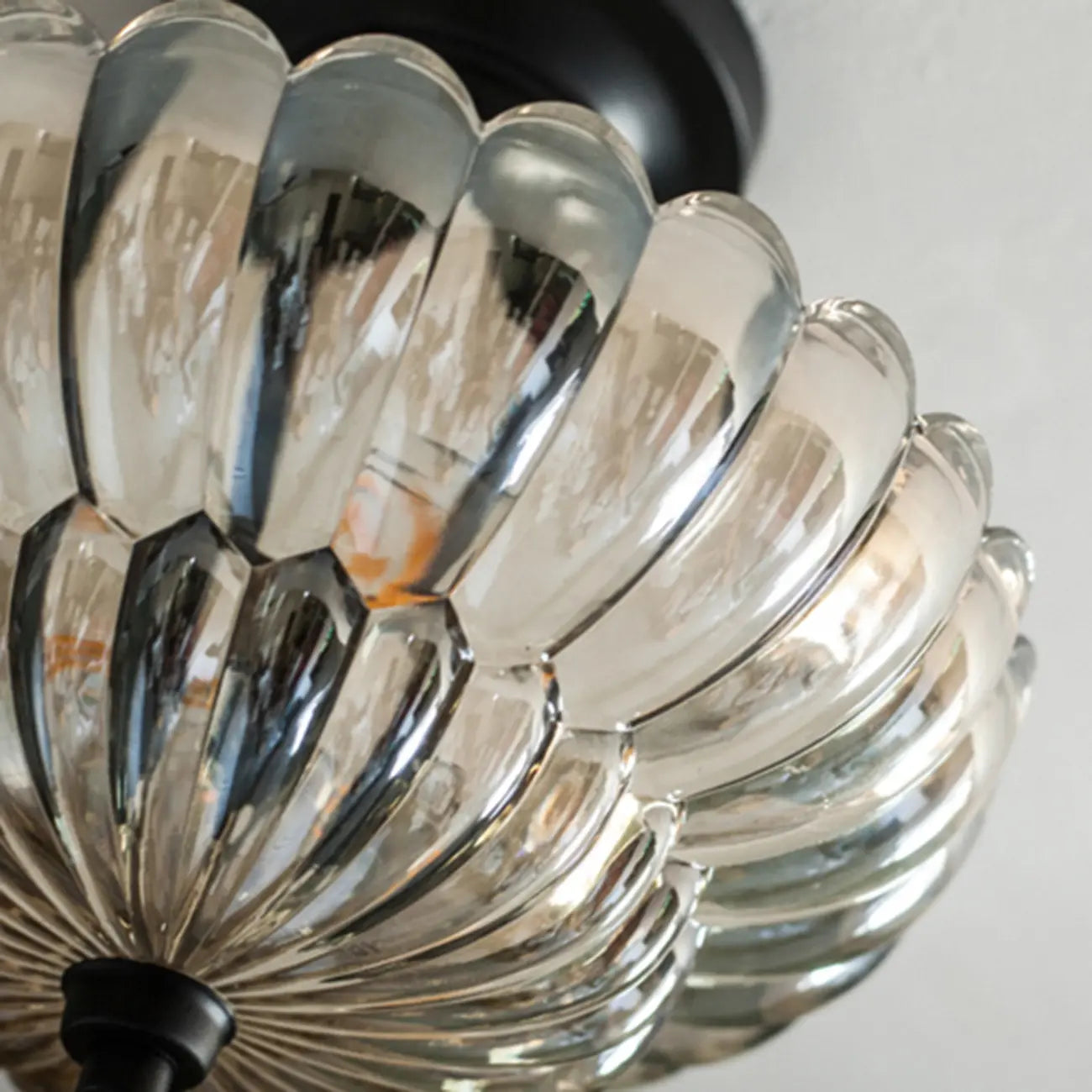 Mini Umbrella-shaped Glass Ceiling Light for Living Room