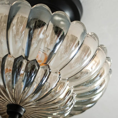 Mini Umbrella-shaped Glass Ceiling Light for Living Room