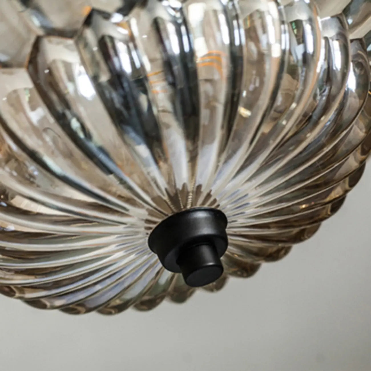 Mini Umbrella-shaped Glass Ceiling Light for Living Room