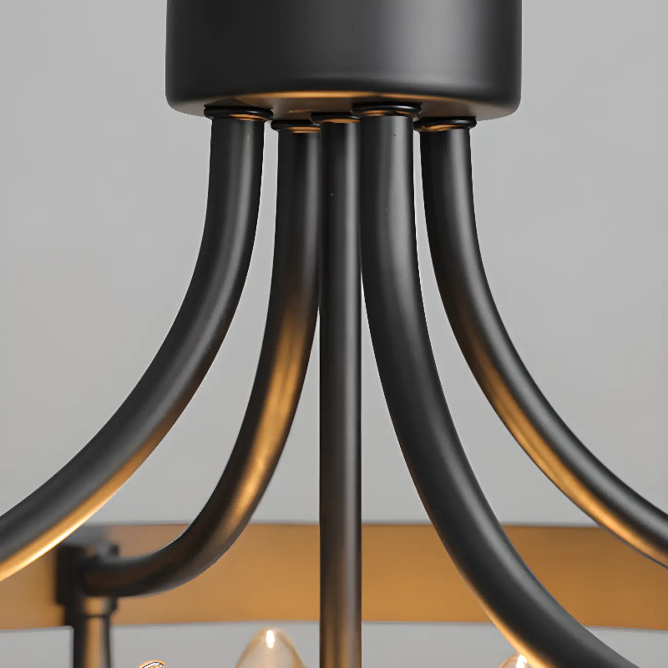 Industrial Cage-Shaped Semi-Flush Ceiling Light for Bedroom