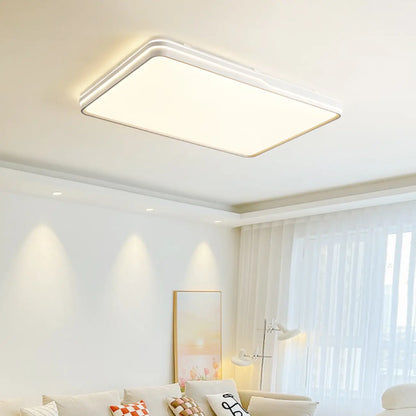 Dimmable LED Flush Ceiling Light for Living Room With Shade
