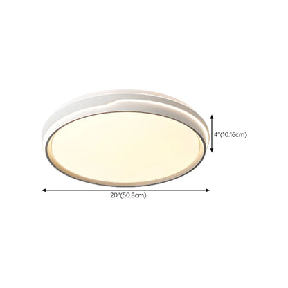 Dimmable LED Flush Ceiling Light for Living Room With Shade