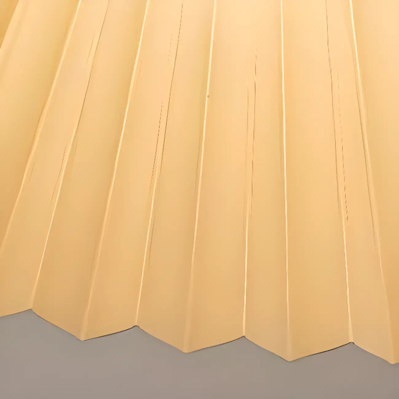 Modern Beige Pleated Pendant Light for Dining Room