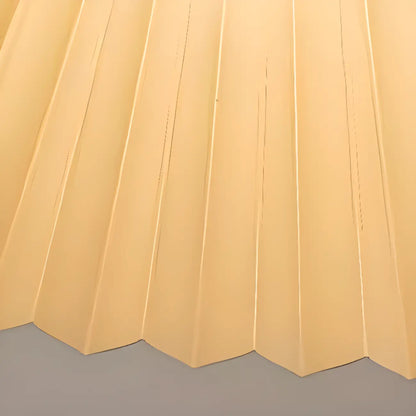 Modern Beige Pleated Pendant Light for Dining Room