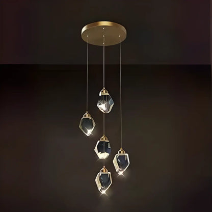 Modern Glass Crystal LED Pendant Light Chandelier for Home