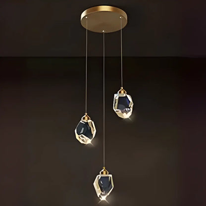 Modern Glass Crystal LED Pendant Light Chandelier for Home