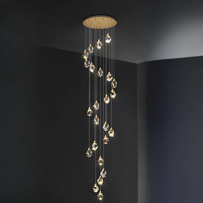 Modern Glass Crystal LED Pendant Light Chandelier for Home
