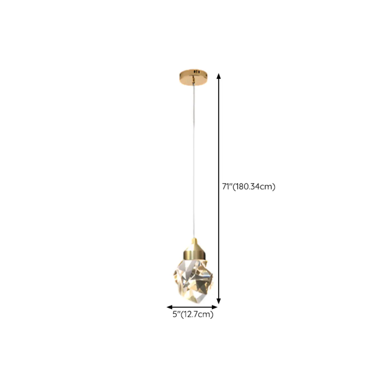 Modern Glass Crystal LED Pendant Light Chandelier for Home