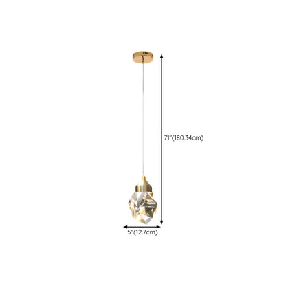 Modern Glass Crystal LED Pendant Light Chandelier for Home