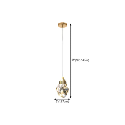 Modern Glass Crystal LED Pendant Light Chandelier for Home