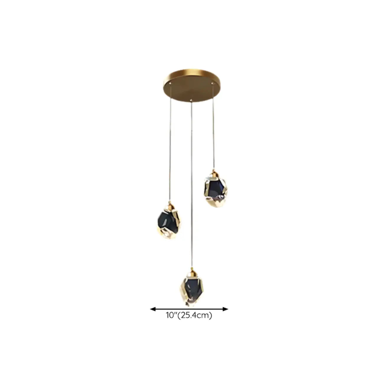 Modern Glass Crystal LED Pendant Light Chandelier for Home