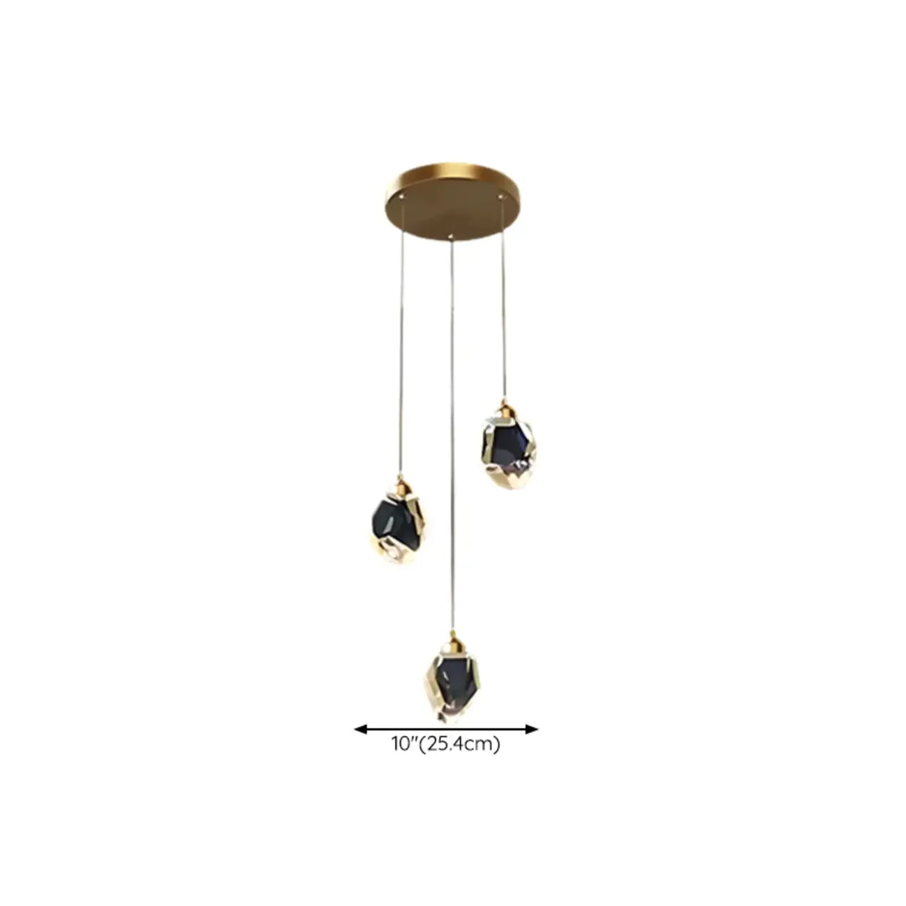 Modern Glass Crystal LED Pendant Light Chandelier for Home