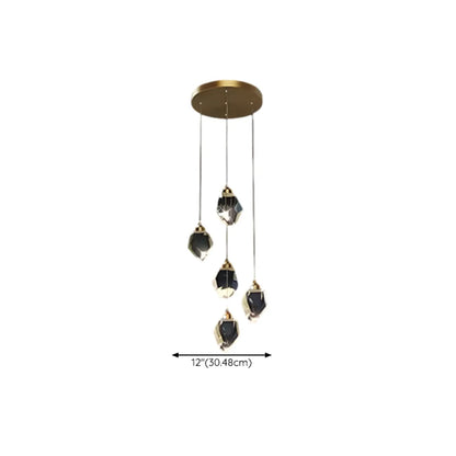 Modern Glass Crystal LED Pendant Light Chandelier for Home