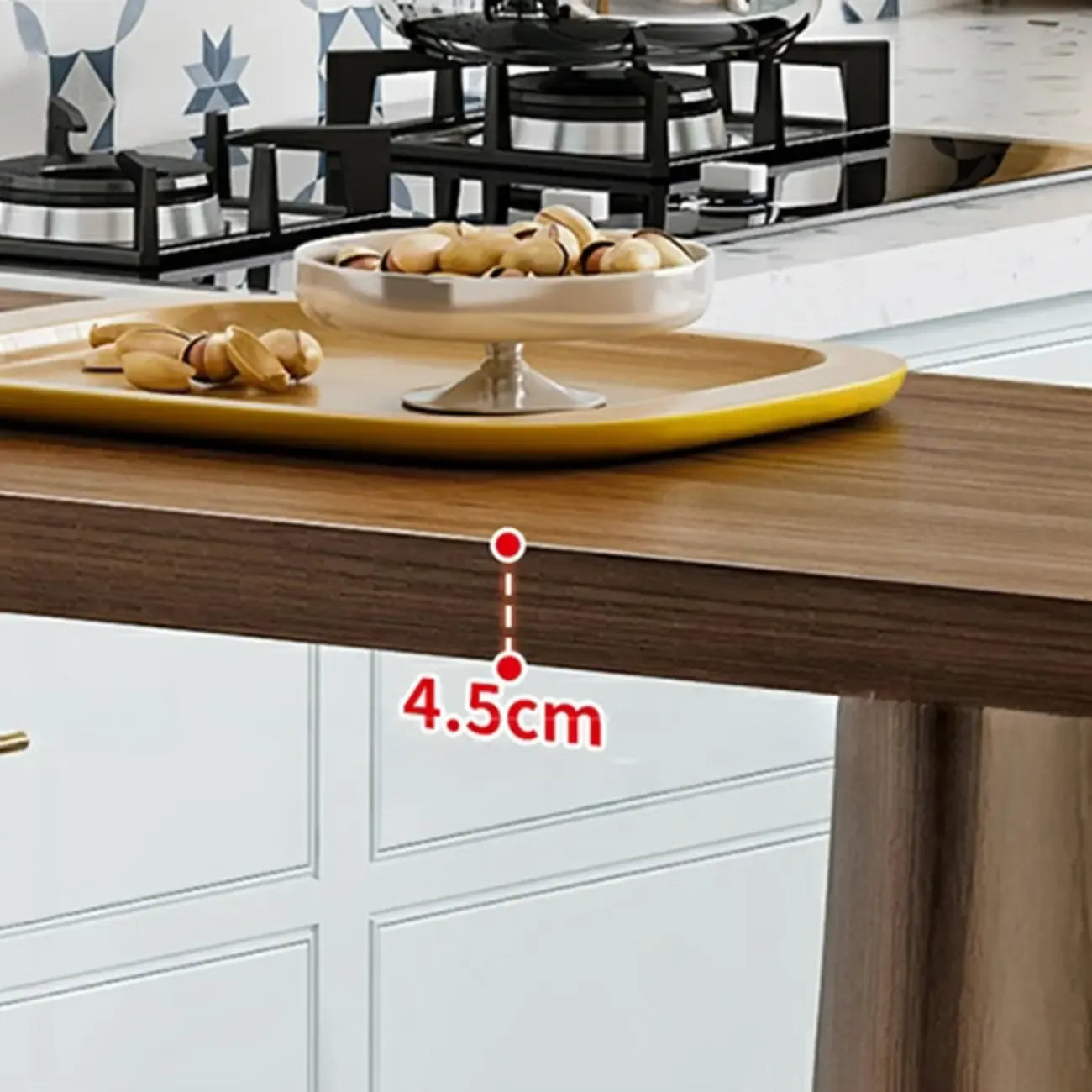 Modern Pine Wood Bar Set with Upholstered Chairs