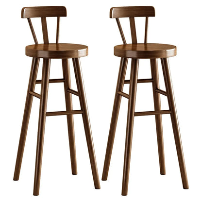 Modern Pine Wood Bar Set with Upholstered Chairs