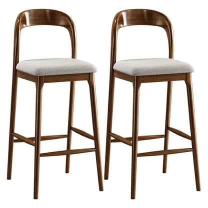 Modern Pine Wood Bar Set with Upholstered Chairs