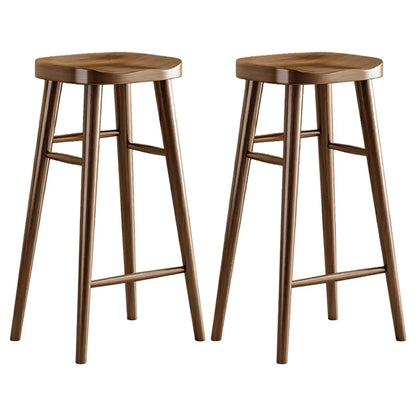 Modern Pine Wood Bar Set with Upholstered Chairs