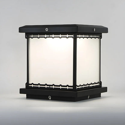 Modern Cube LED Table Lamp with Matte Finish for Outdoors