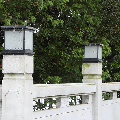 Modern Cube LED Table Lamp with Matte Finish for Outdoors