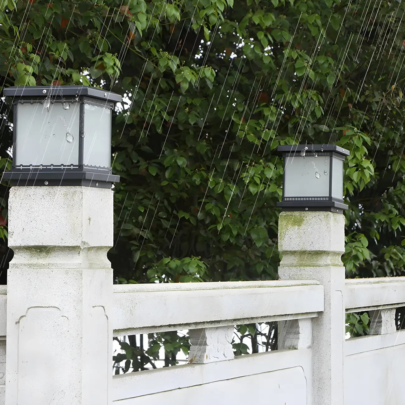 Modern Cube LED Table Lamp with Matte Finish for Outdoors